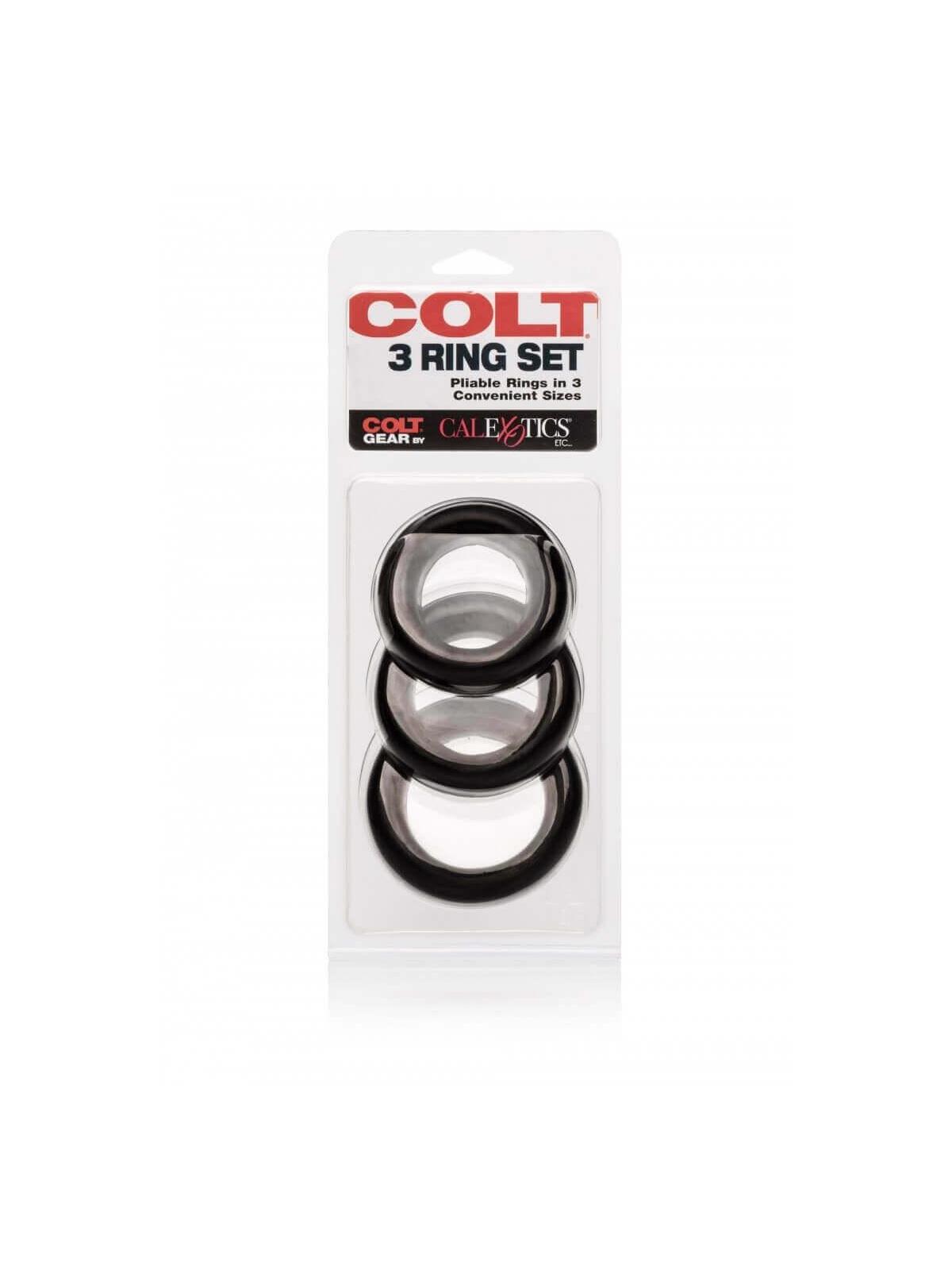 Kit di 3 anelli Colt Neri Colt