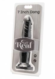 Fallo con ventosa realistico dildo vaginale nero cock 7