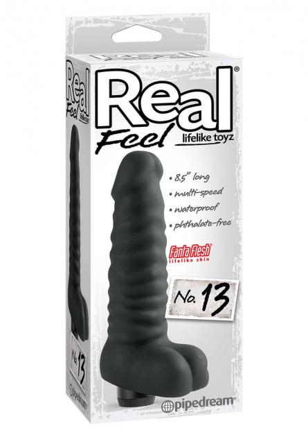 Vibratore Realistico Nero Real Feel Black No.13