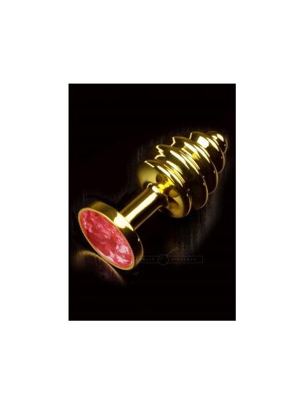 Plug anal oro small rigato 7,5 cm