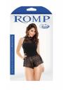 Body sexy ROMPER WITH SNAP CLOSURE BLACK